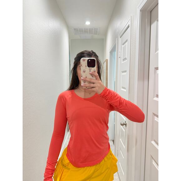 Lululemon coral long sleeve swiftly tech - size 8 - Picture 1 of 6